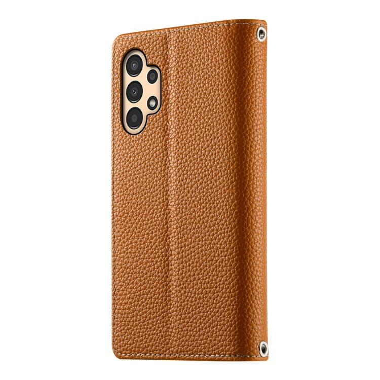 For Samsung Galaxy A13 4G / 5G / A04 / A04s Stitching Multi-card Zipper Wallet Leather Phone Case with Short Strap