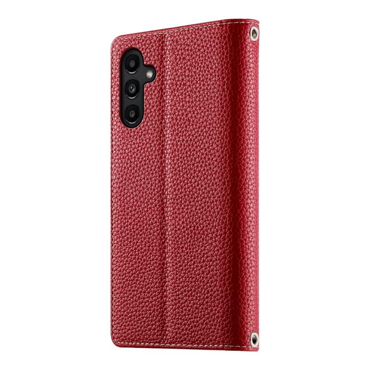 For Samsung Galaxy A14 4G / 5G Stitching Multi-card Zipper Wallet Leather Phone Case with Short Strap