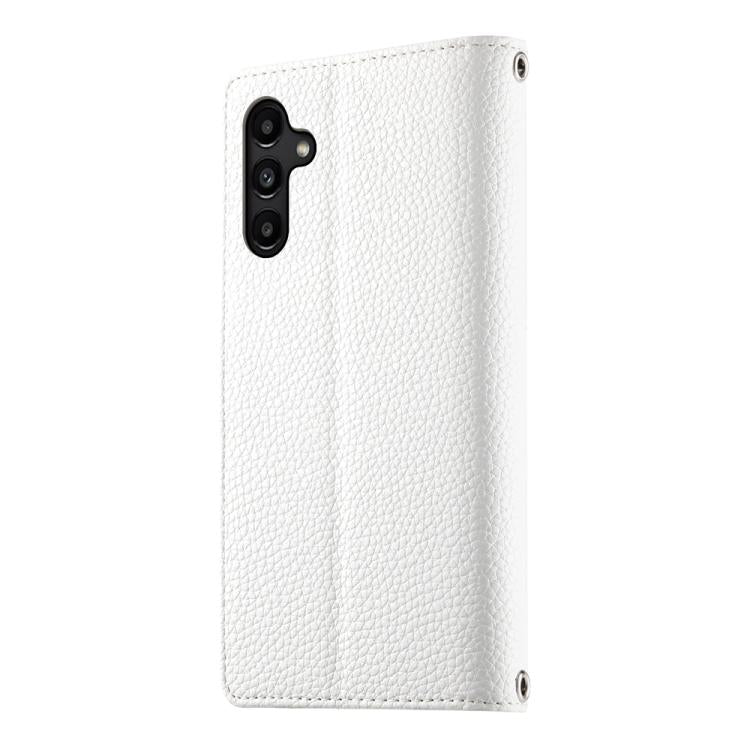 For Samsung Galaxy A15 4G / 5G Stitching Multi-card Zipper Wallet Leather Phone Case with Short Strap