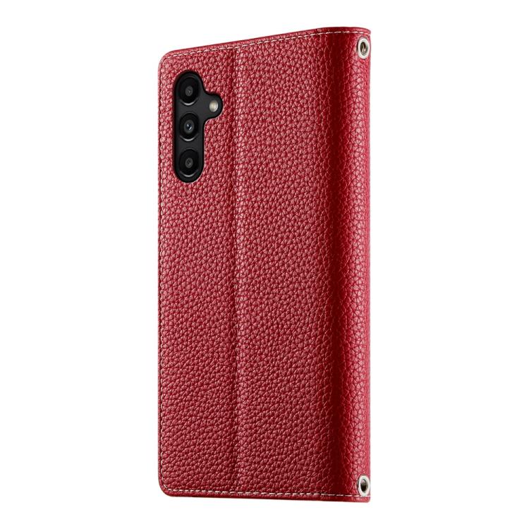 For Samsung Galaxy A15 4G / 5G Stitching Multi-card Zipper Wallet Leather Phone Case with Short Strap