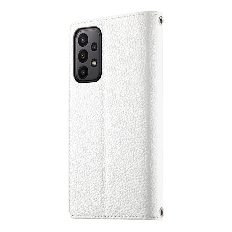 For Samsung Galaxy A23 4G / 5G / M13 4G / M23 Stitching Multi-card Zipper Wallet Leather Phone Case with Short Strap