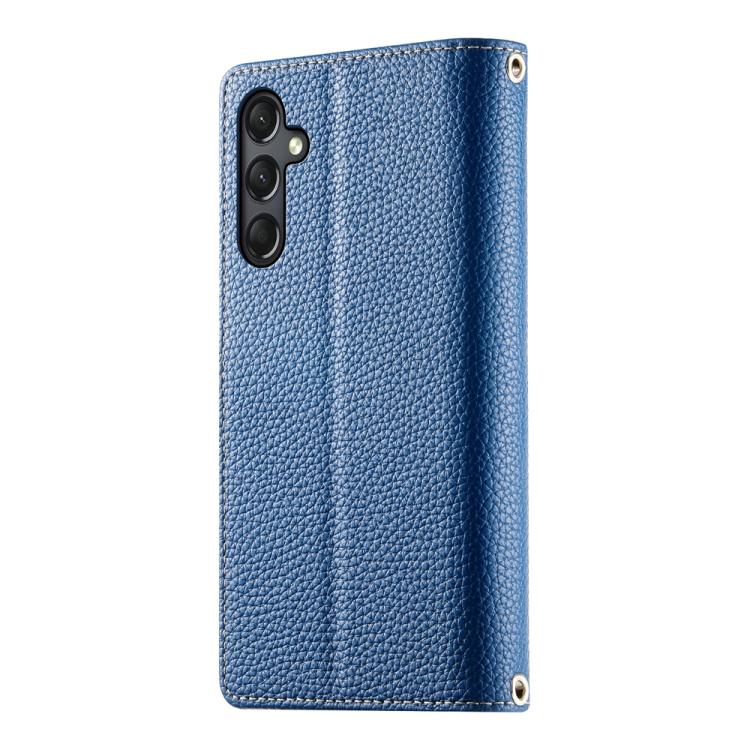 For Samsung Galaxy A24 4G Stitching Multi-card Zipper Wallet Leather Phone Case with Short Strap