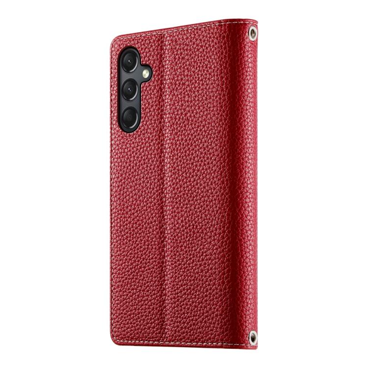 For Samsung Galaxy A24 4G Stitching Multi-card Zipper Wallet Leather Phone Case with Short Strap