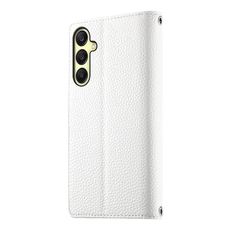 For Samsung Galaxy A26 5G / A16 / A17 4G Stitching Multi-card Zipper Wallet Leather Phone Case with Short Strap