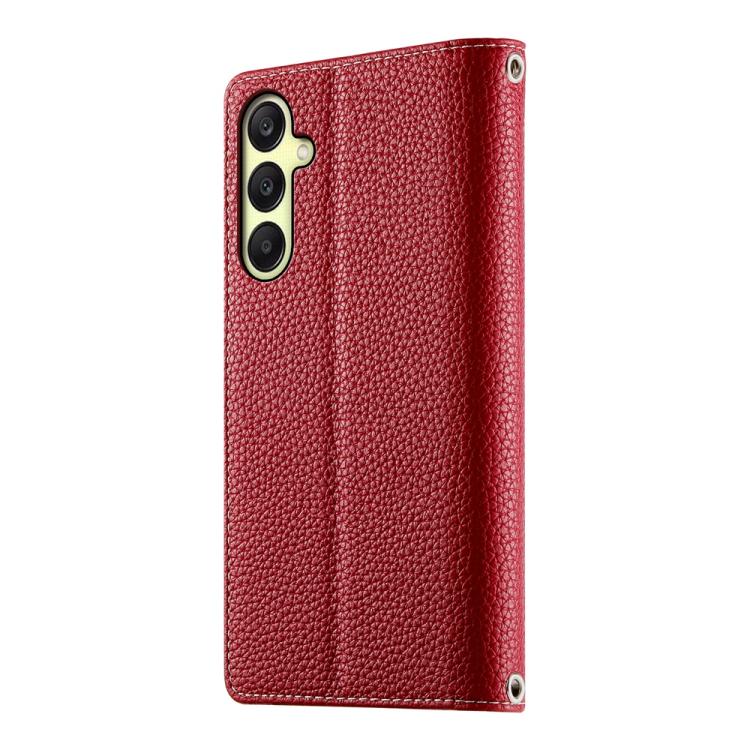 For Samsung Galaxy A26 5G / A16 / A17 4G Stitching Multi-card Zipper Wallet Leather Phone Case with Short Strap
