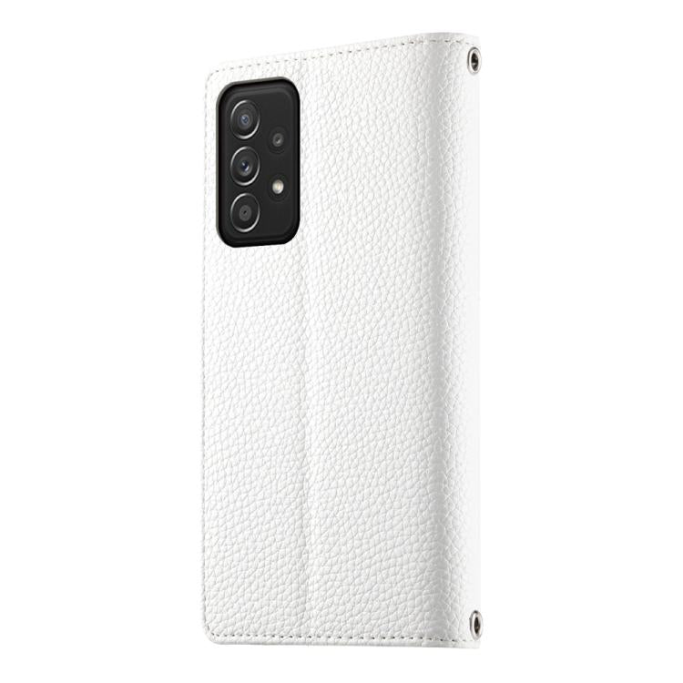 For Samsung Galaxy A52 4G / 5G / A52s 5G Stitching Multi-card Zipper Wallet Leather Phone Case with Short Strap