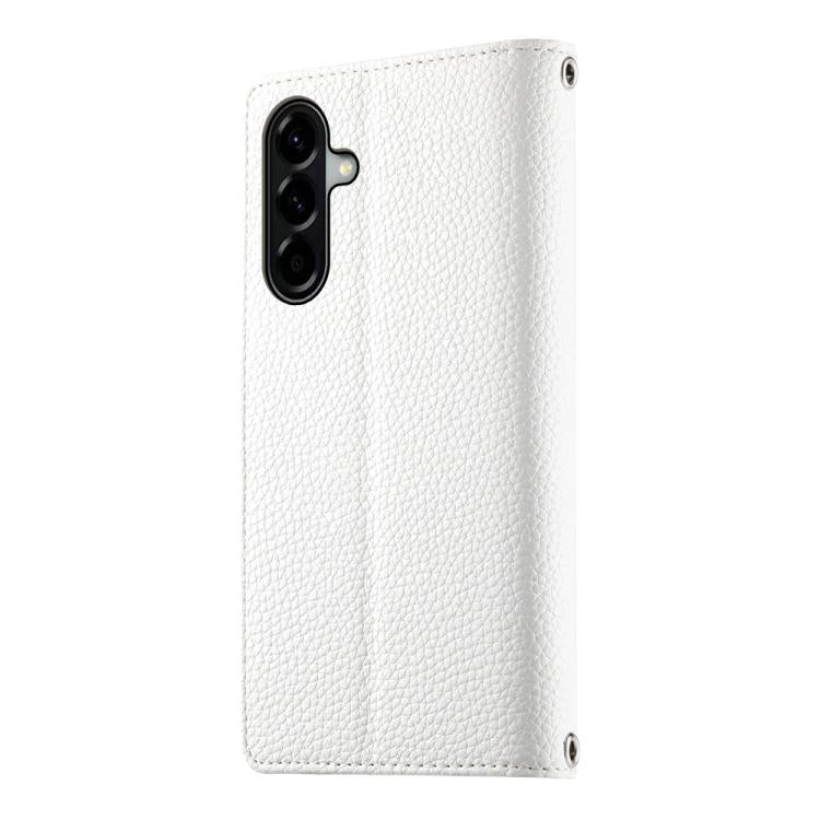 For Samsung Galaxy A56 5G Stitching Multi-card Zipper Wallet Leather Phone Case with Short Strap