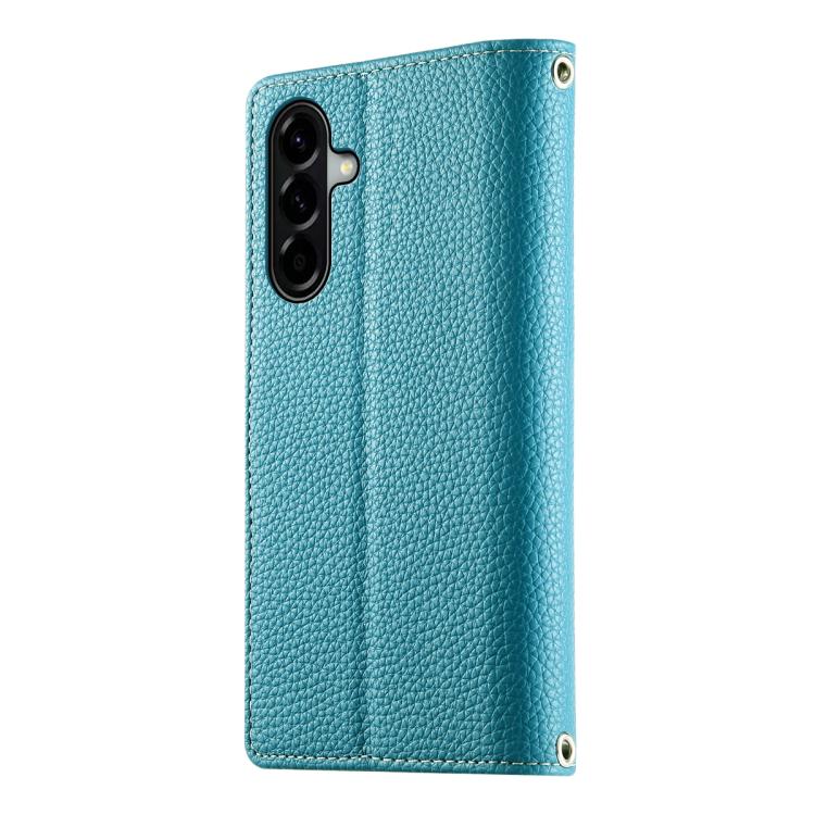 For Samsung Galaxy A37 5G Stitching Multi-card Zipper Wallet Leather Phone Case with Short Strap