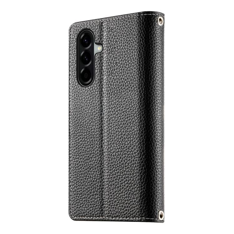 For Samsung Galaxy A37 5G Stitching Multi-card Zipper Wallet Leather Phone Case with Short Strap