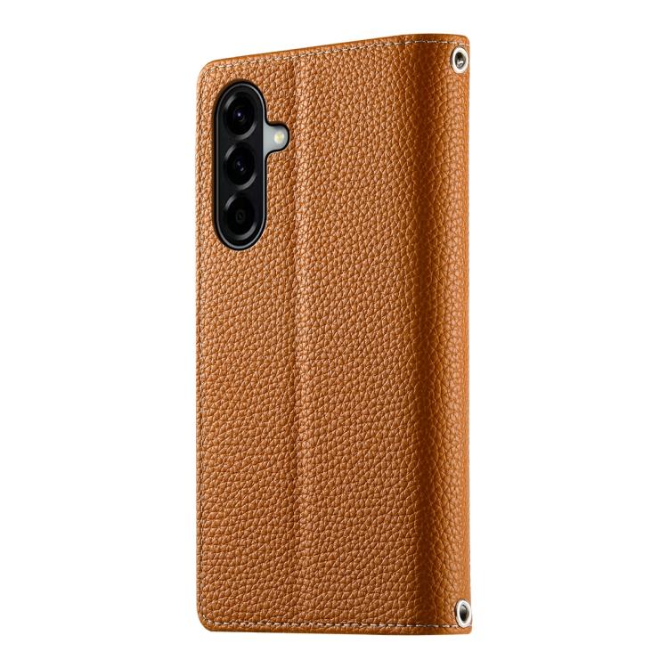 For Samsung Galaxy A37 5G Stitching Multi-card Zipper Wallet Leather Phone Case with Short Strap