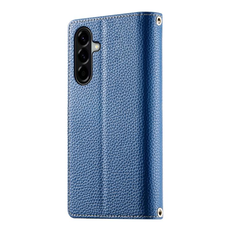 For Samsung Galaxy A37 5G Stitching Multi-card Zipper Wallet Leather Phone Case with Short Strap