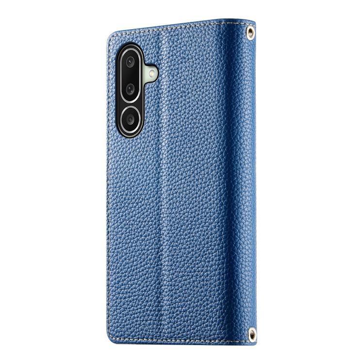 For Galaxy A27 5G Stitching Multi-card Zipper Wallet Leather Phone Case with Short Strap
