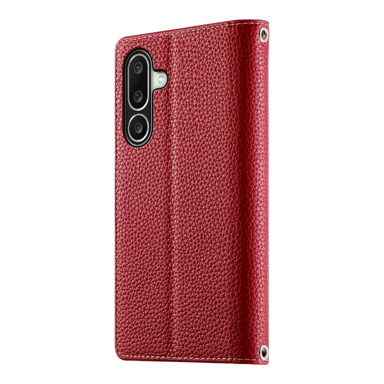 For Galaxy A27 5G Stitching Multi-card Zipper Wallet Leather Phone Case with Short Strap