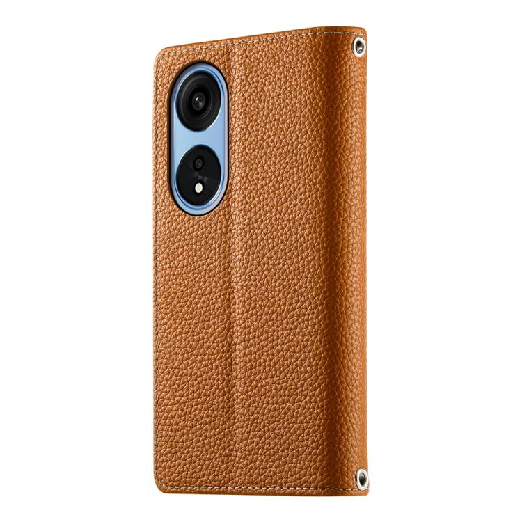 For OPPO A1 Pro / Reno8 T 5G Stitching Multi-card Zipper Wallet Leather Phone Case with Short Strap
