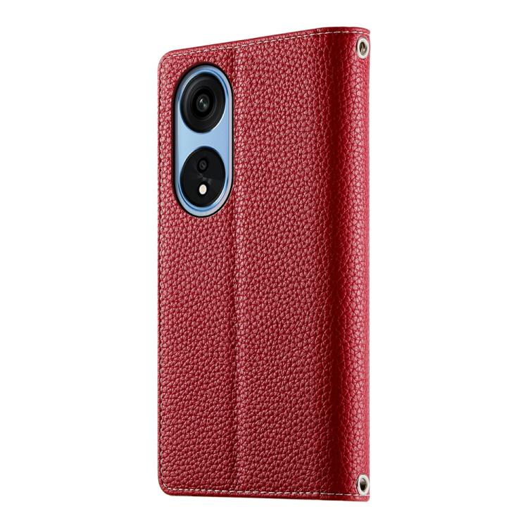 For OPPO A1 Pro / Reno8 T 5G Stitching Multi-card Zipper Wallet Leather Phone Case with Short Strap