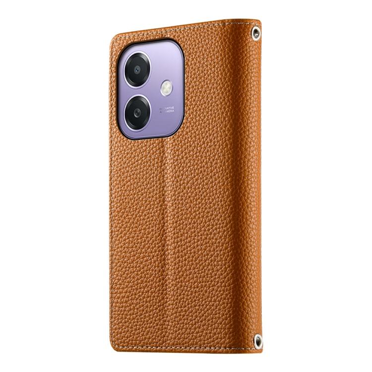 For OPPO A5x 5G / A3 4G / 5G / A3x 4G / 5G Stitching Multi-card Zipper Wallet Leather Phone Case with Short Strap