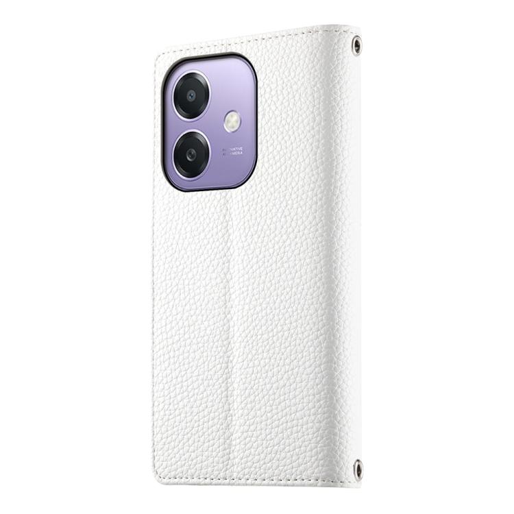For OPPO A5x 5G / A3 4G / 5G / A3x 4G / 5G Stitching Multi-card Zipper Wallet Leather Phone Case with Short Strap