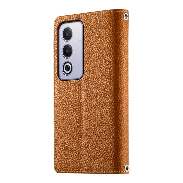 For OPPO A5 5G Global / A3 Pro 5G / A80 5G Stitching Multi-card Zipper Wallet Leather Phone Case with Short Strap