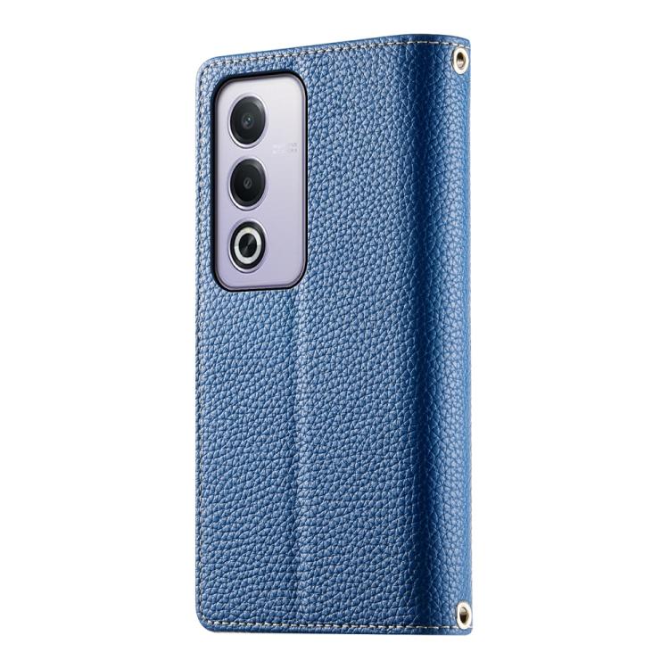For OPPO A5 5G Global / A3 Pro 5G / A80 5G Stitching Multi-card Zipper Wallet Leather Phone Case with Short Strap