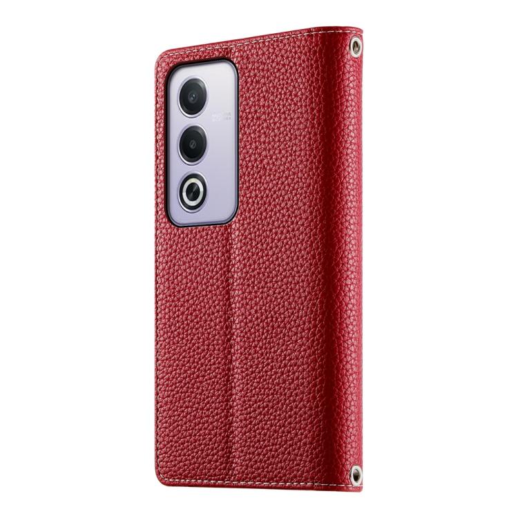 For OPPO A5 5G Global / A3 Pro 5G / A80 5G Stitching Multi-card Zipper Wallet Leather Phone Case with Short Strap