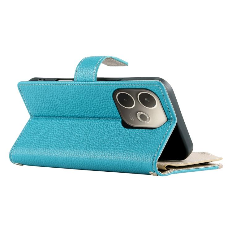 For OPPO A5 Pro 5G Global Stitching Multi-card Zipper Wallet Leather Phone Case with Short Strap