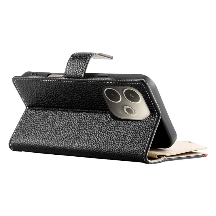 For OPPO A5 Pro 5G Global Stitching Multi-card Zipper Wallet Leather Phone Case with Short Strap