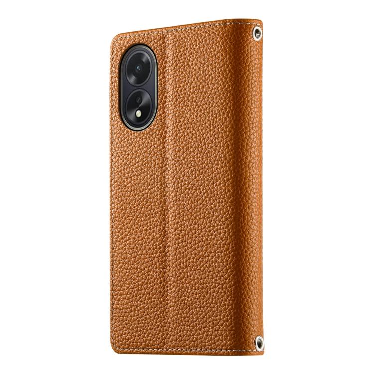 For OPPO A18 / A38 Global Stitching Multi-card Zipper Wallet Leather Phone Case with Short Strap