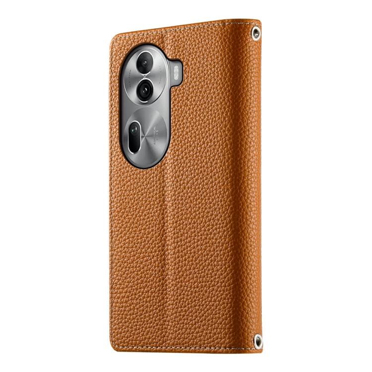 For OPPO Reno11 Pro Global Stitching Multi-card Zipper Wallet Leather Phone Case with Short Strap