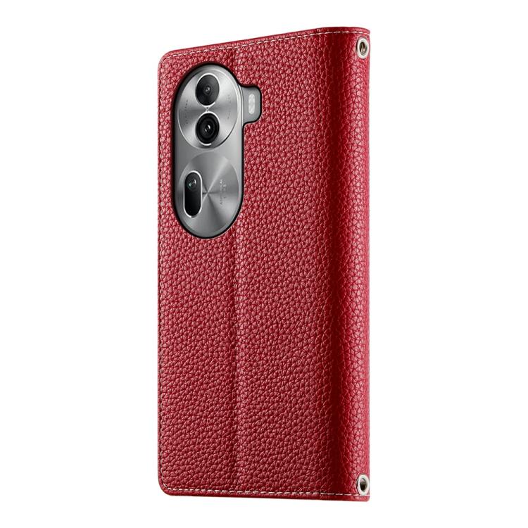 For OPPO Reno11 Pro Global Stitching Multi-card Zipper Wallet Leather Phone Case with Short Strap