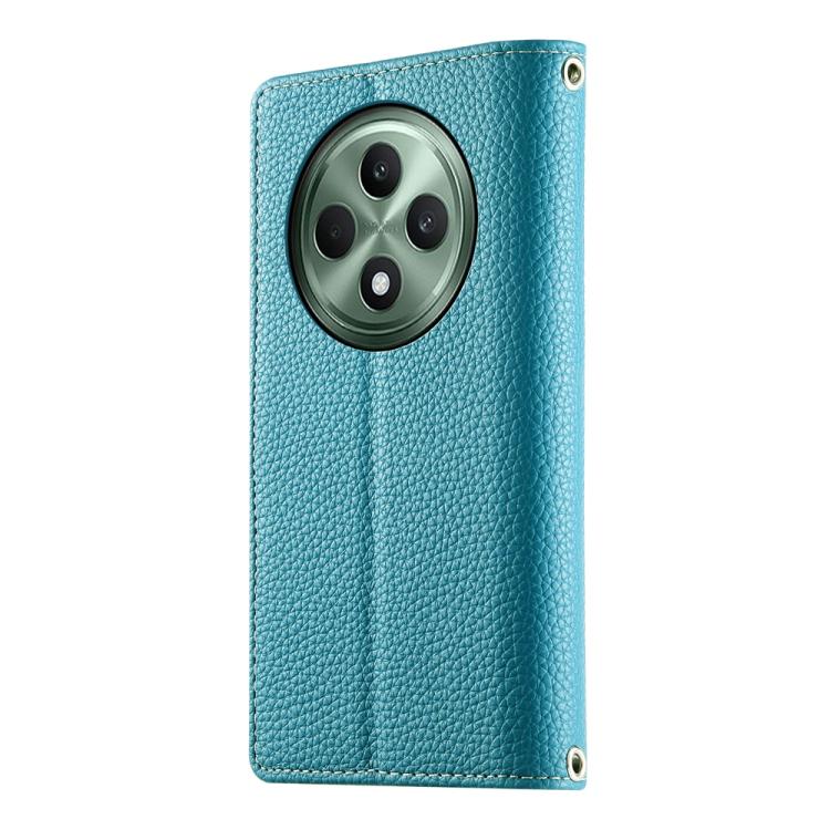 For OPPO Reno12 F 4G / 5G / F27 Stitching Multi-card Zipper Wallet Leather Phone Case with Short Strap