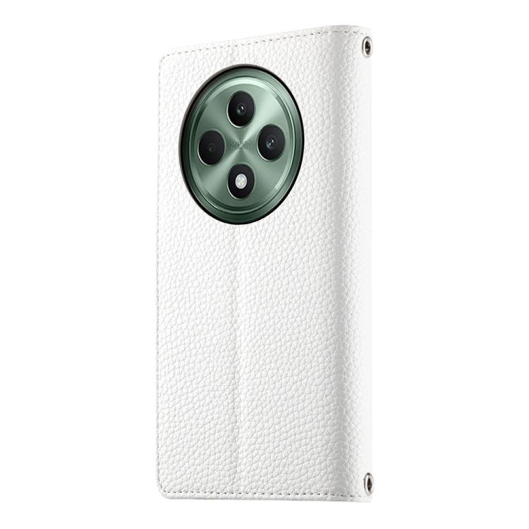 For OPPO Reno12 F 4G / 5G / F27 Stitching Multi-card Zipper Wallet Leather Phone Case with Short Strap