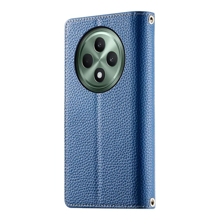 For OPPO Reno12 F 4G / 5G / F27 Stitching Multi-card Zipper Wallet Leather Phone Case with Short Strap