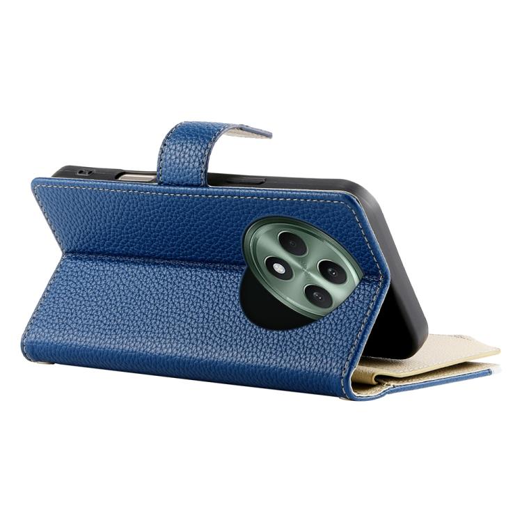 For OPPO Reno12 F 4G / 5G / F27 Stitching Multi-card Zipper Wallet Leather Phone Case with Short Strap