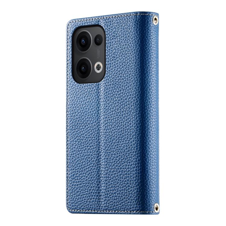 For OPPO Reno13 Global Stitching Multi-card Zipper Wallet Leather Phone Case with Short Strap