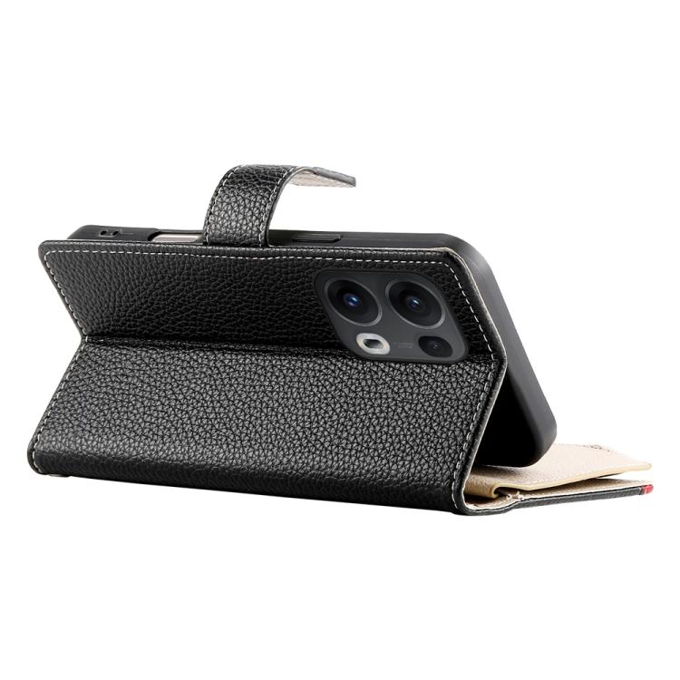 For OPPO Reno13 Pro Global Stitching Multi-card Zipper Wallet Leather Phone Case with Short Strap