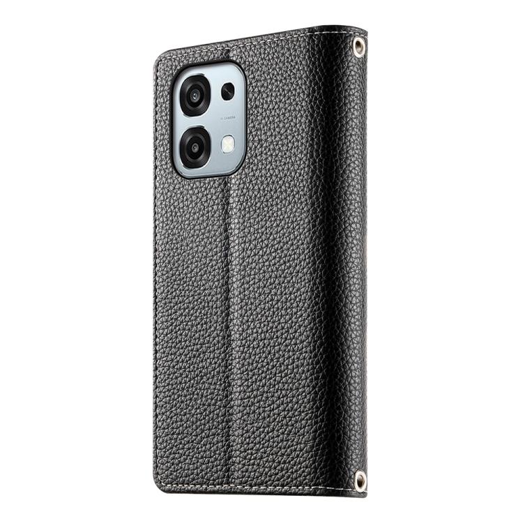 For OPPO A6 Pro 4G / 5G Global / F31 5G Stitching Multi-card Zipper Wallet Leather Phone Case with Short Strap