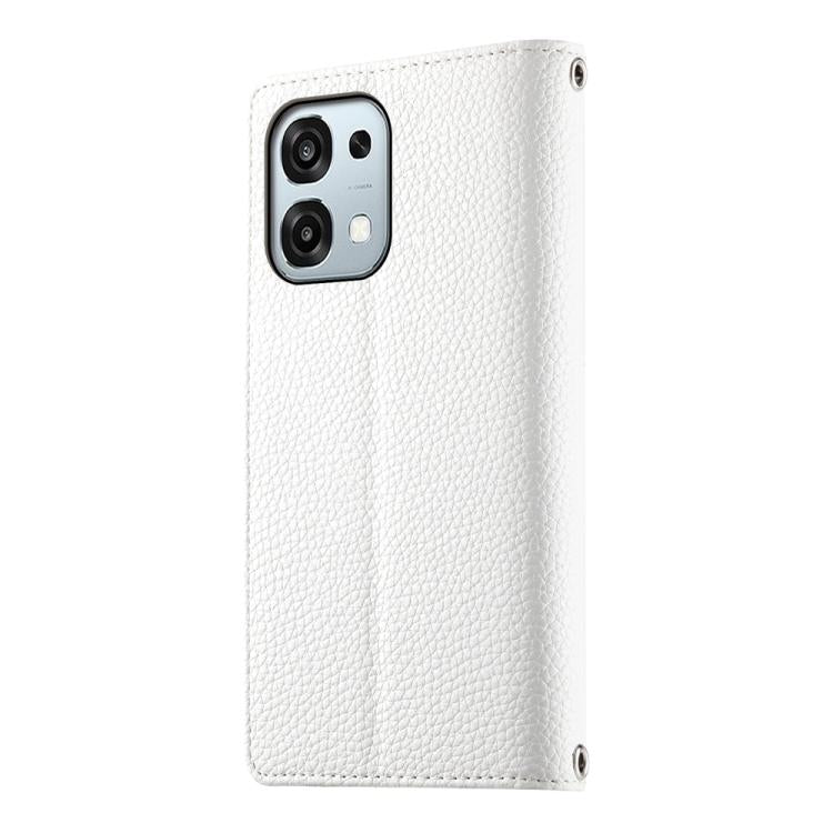 For OPPO A6 Pro 4G / 5G Global / F31 5G Stitching Multi-card Zipper Wallet Leather Phone Case with Short Strap
