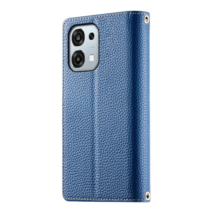 For OPPO A6 Pro 4G / 5G Global / F31 5G Stitching Multi-card Zipper Wallet Leather Phone Case with Short Strap