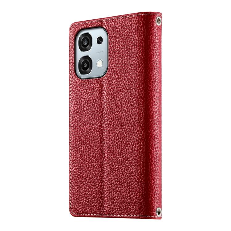 For OPPO A6 Pro 4G / 5G Global / F31 5G Stitching Multi-card Zipper Wallet Leather Phone Case with Short Strap