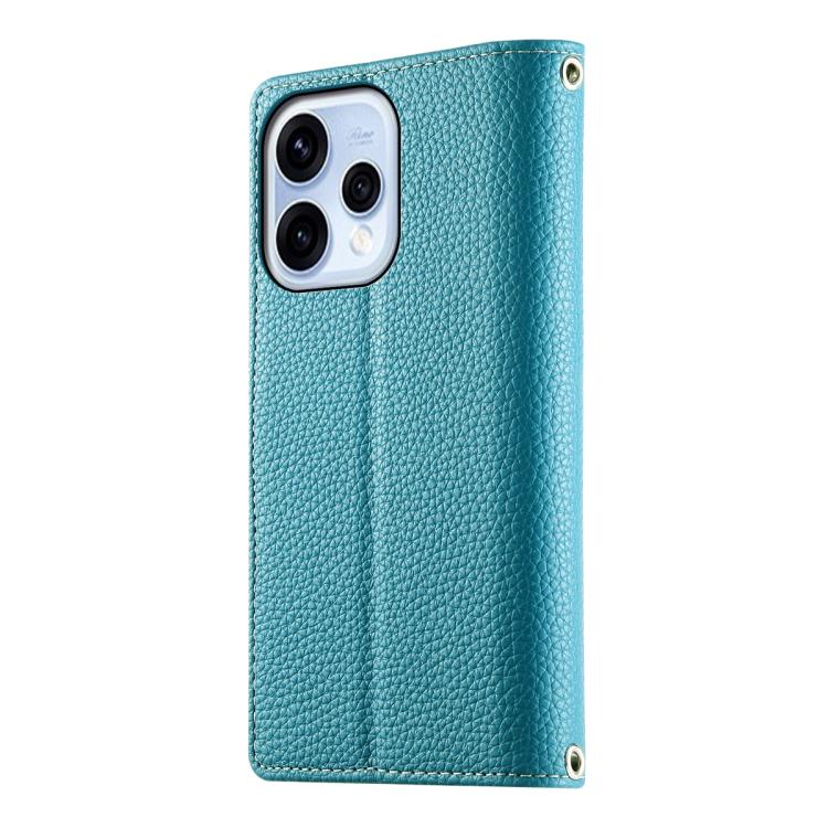 For OPPO Reno15 5G / Reno 15c 5G Stitching Multi-card Zipper Wallet Leather Phone Case with Short Strap