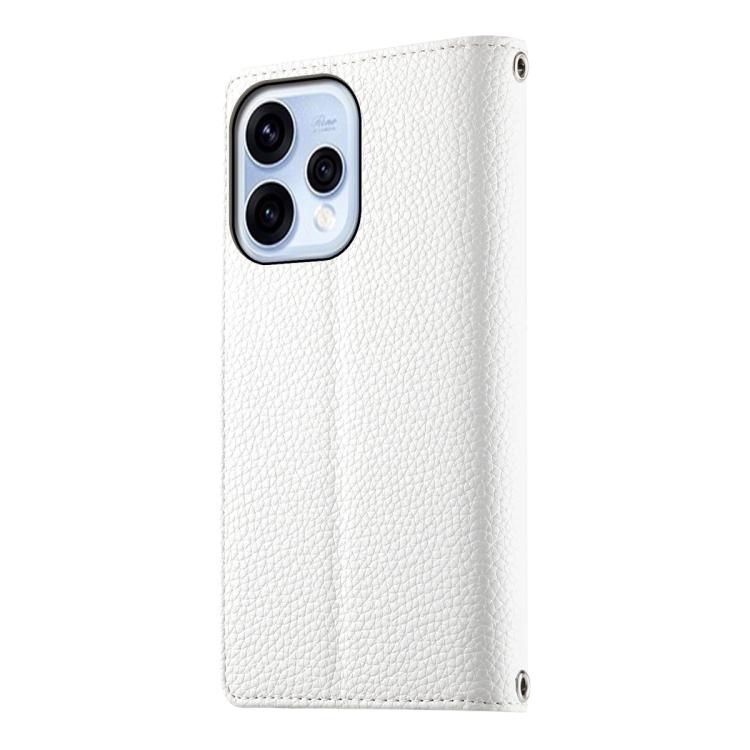 For OPPO Reno15 5G / Reno 15c 5G Stitching Multi-card Zipper Wallet Leather Phone Case with Short Strap