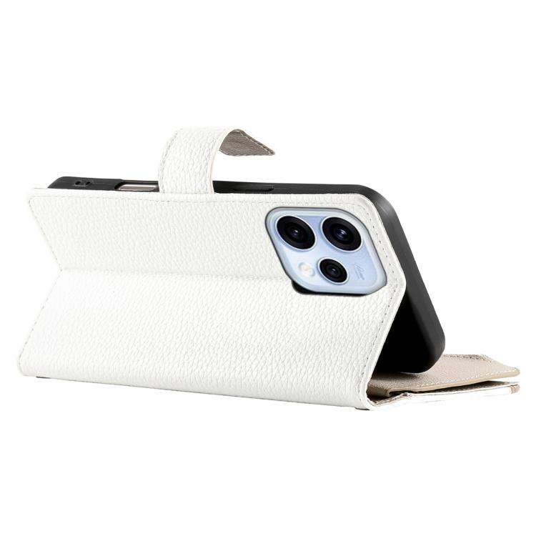 For OPPO Reno15 5G / Reno 15c 5G Stitching Multi-card Zipper Wallet Leather Phone Case with Short Strap