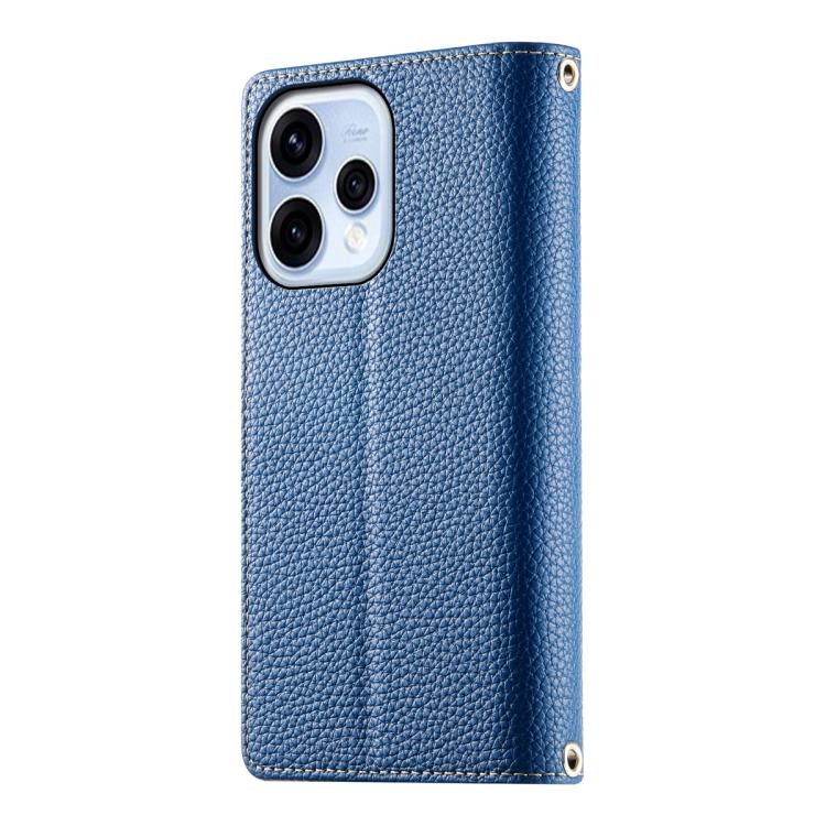 For OPPO Reno15 5G / Reno 15c 5G Stitching Multi-card Zipper Wallet Leather Phone Case with Short Strap