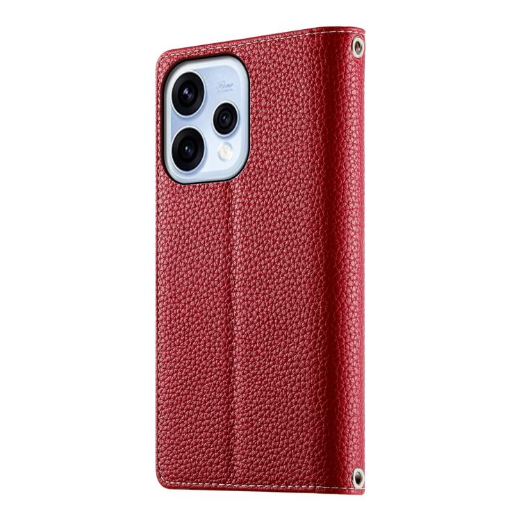 For OPPO Reno15 5G / Reno 15c 5G Stitching Multi-card Zipper Wallet Leather Phone Case with Short Strap
