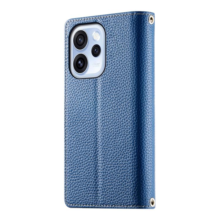For OPPO Reno15 F 5G Stitching Multi-card Zipper Wallet Leather Phone Case with Short Strap