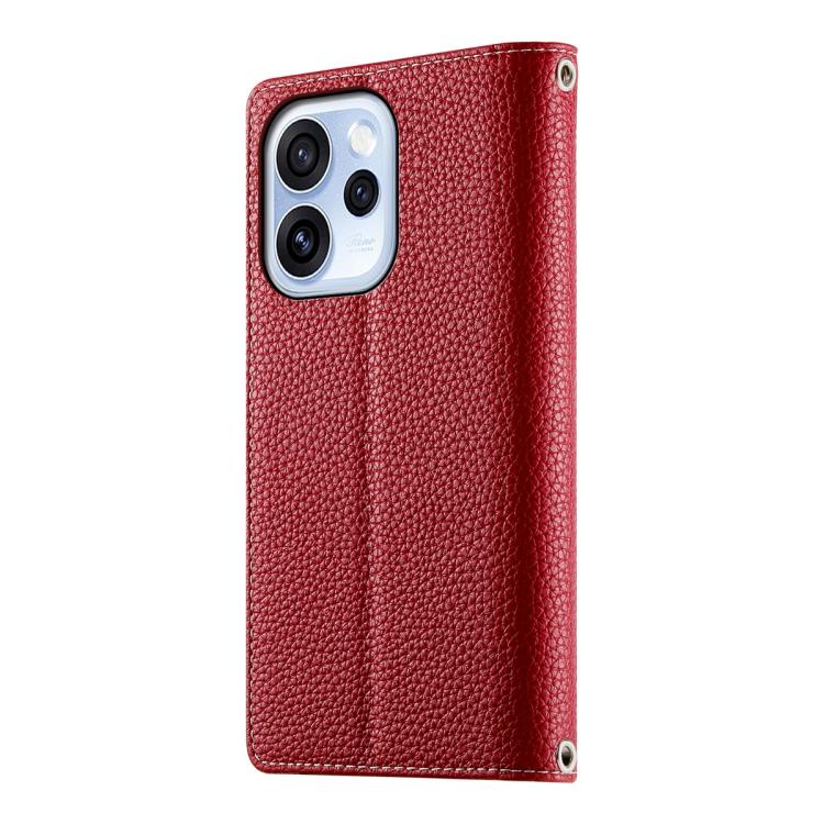 For OPPO Reno15 F 5G Stitching Multi-card Zipper Wallet Leather Phone Case with Short Strap