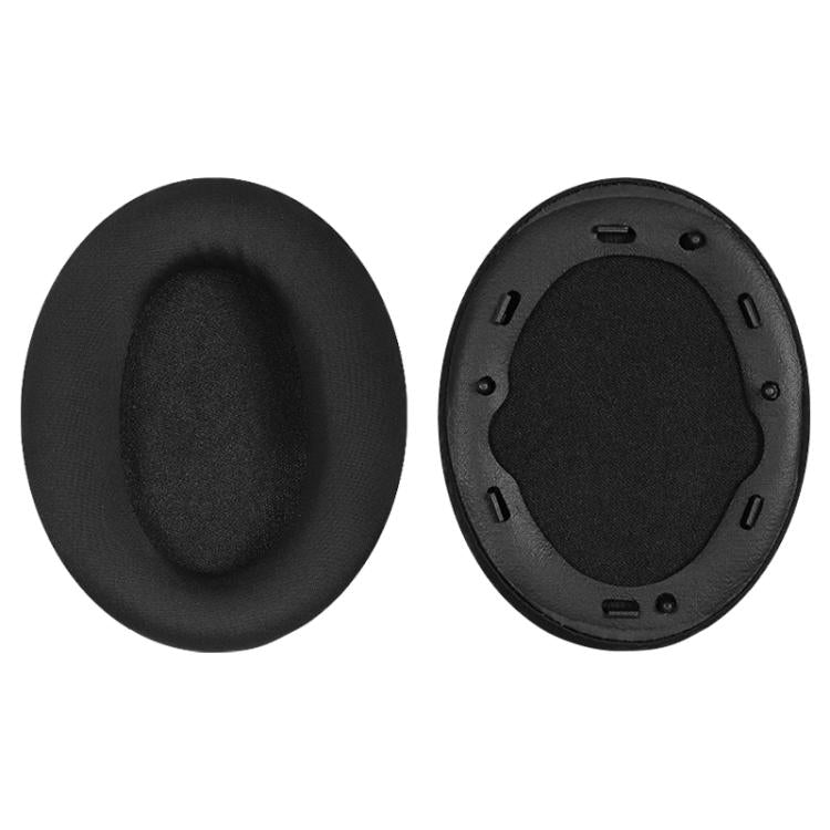 2 Pack Ice Silk Cloth Earphone Replacement Earpads Pads For Sony WH-1000XM3 - Black