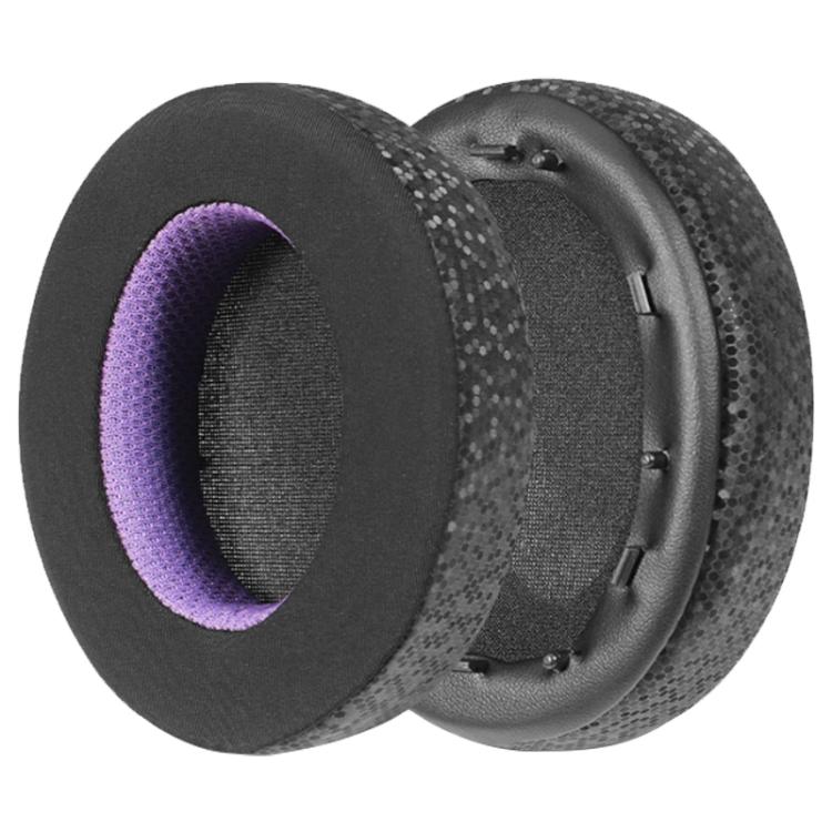 2 Pack Ice Skin Earphone Replacement Earpads Pads For Sony WH-1000XM3 - Black Purple