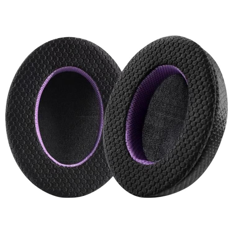 2 Pack Mesh Earphone Replacement Earpads Pads For Sony WH-1000XM3 - Black Purple