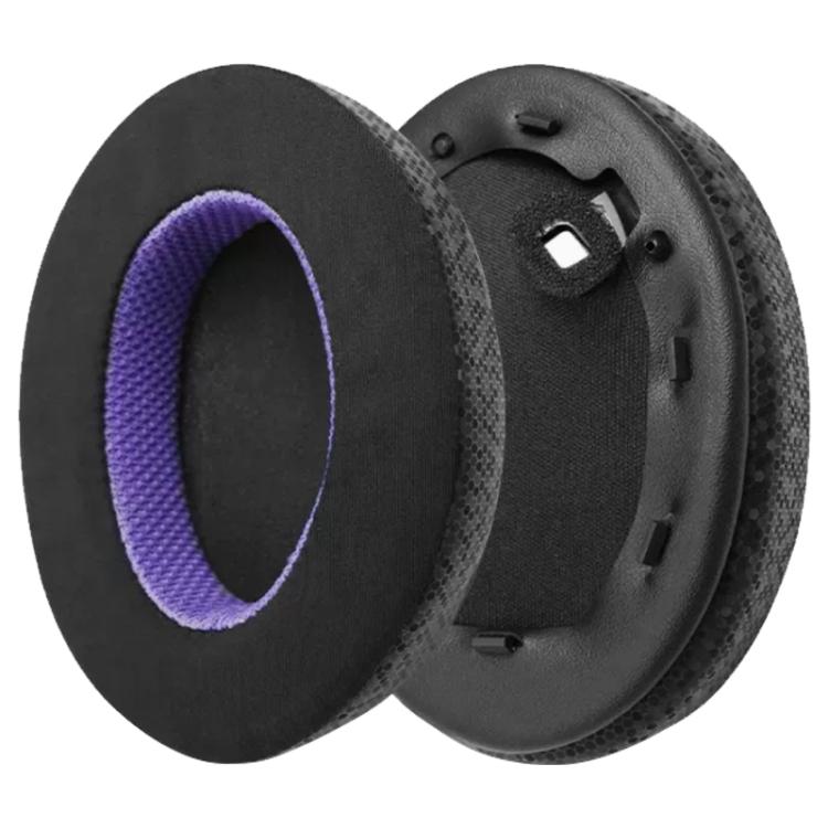 1 Pair Ice Skin Earphone Replacement Earpads Pads For Sony WH-1000XM4 - Black Purple
